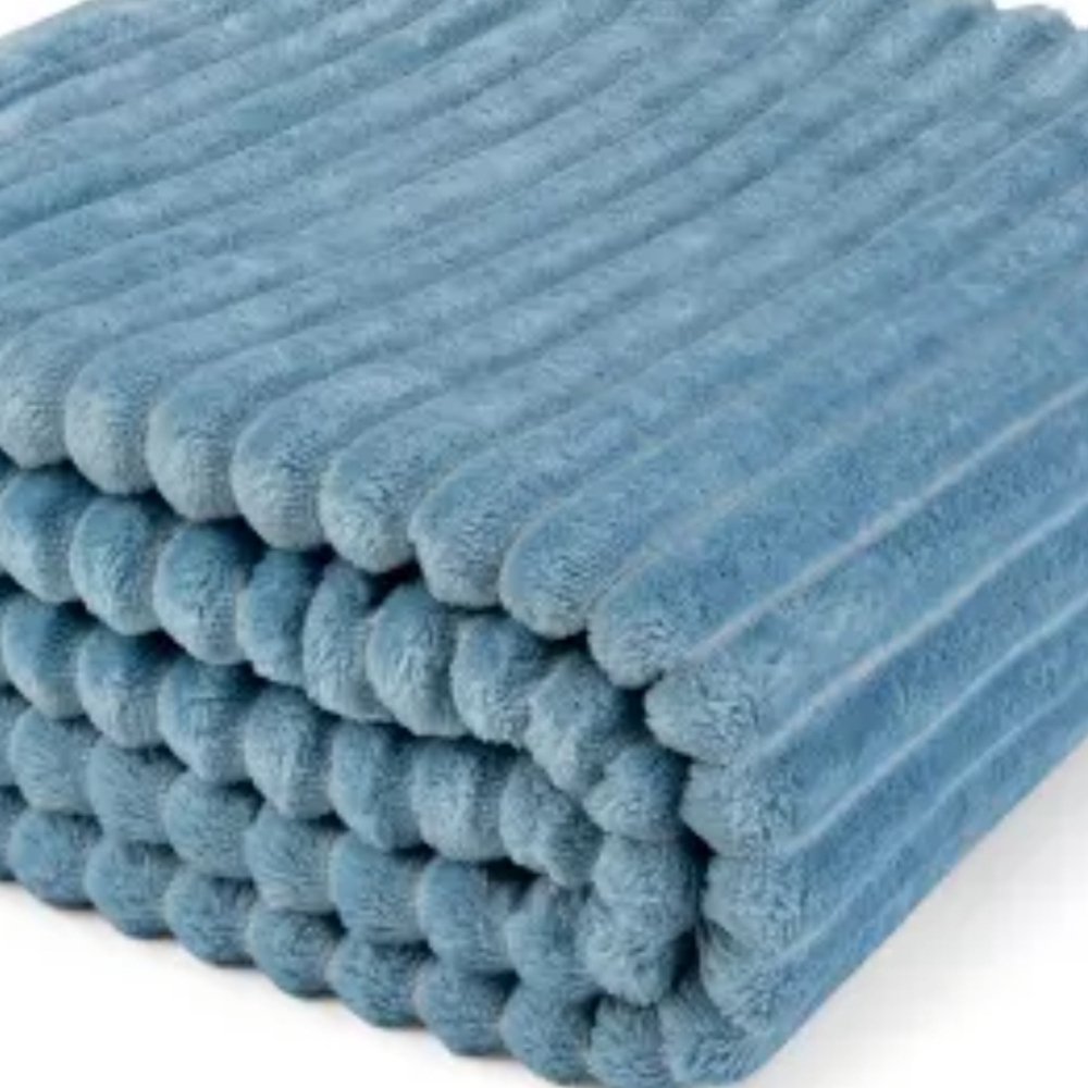 Fluffy 26x20 Toddler Blankets, Ultra Soft Cozy Fluffy Infant Toddler New Teal